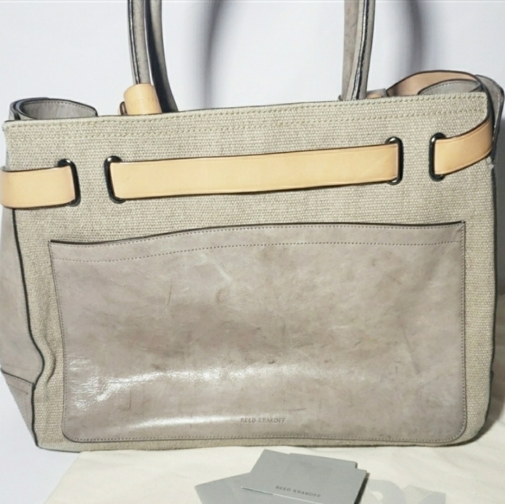 Reed Krakoff Boxer tote woven leather combo - Picture 4 of 8